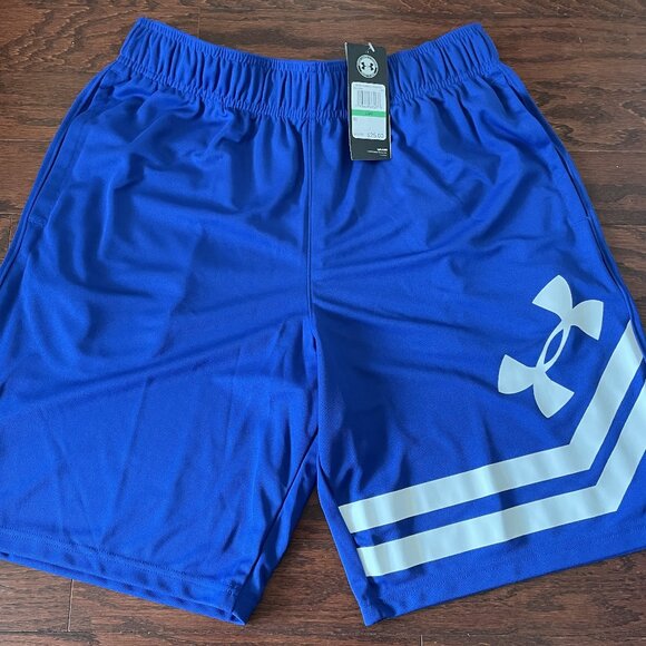 Men's Under Armour Large Royal Blue Shorts - Picture 1 of 3